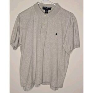 Polo Sport Ralph Lauren Polo Shirt‎ Boys Youth L Gray Short Sleeve Blue Pony